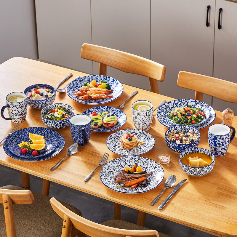 Service de table en porcelaine 16 pièces Selene, service pour 4