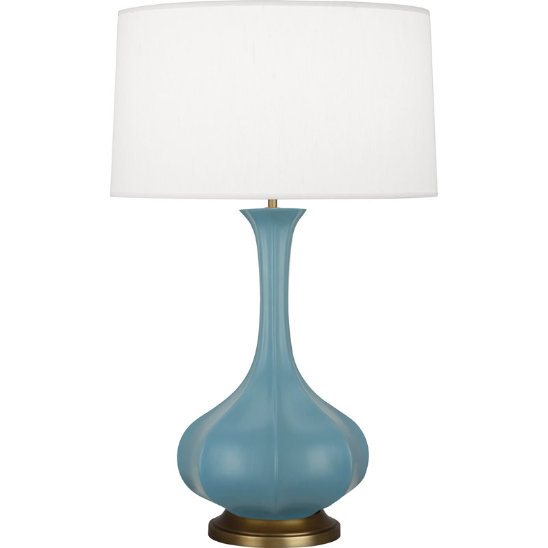 Pike Table Lamp, Matte Steel Blue