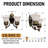 6.1" American Vintage Double-head Wall Sconce, Black & White Glass Wall Lamp