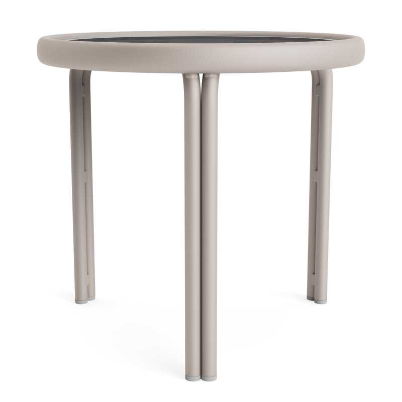 Kantan Outdoor Round Side Table, Dove