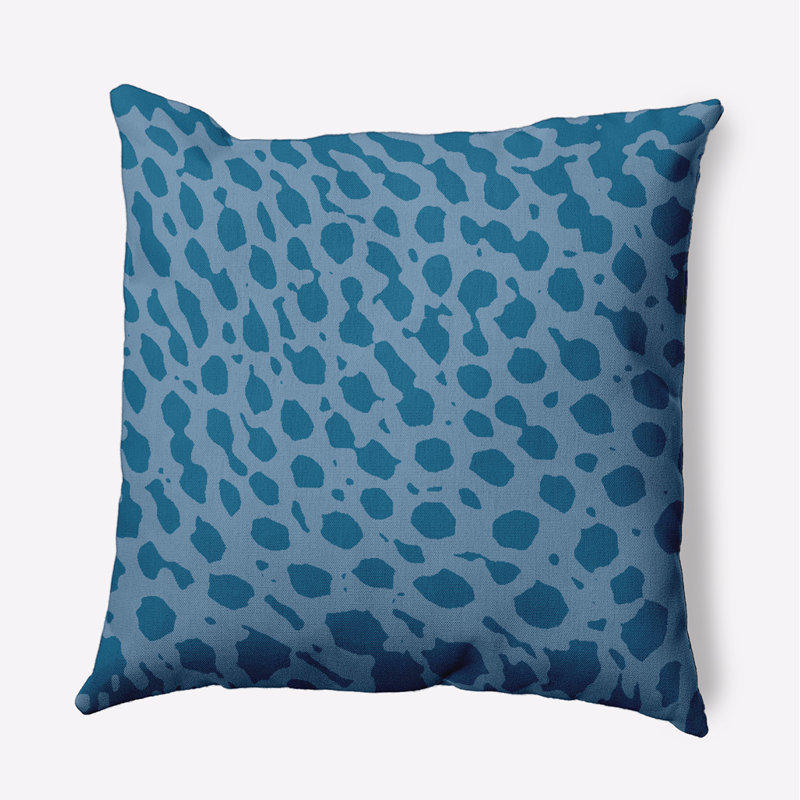 Abstract Reversible Throw Pillow, 16"H x 16"W, Square