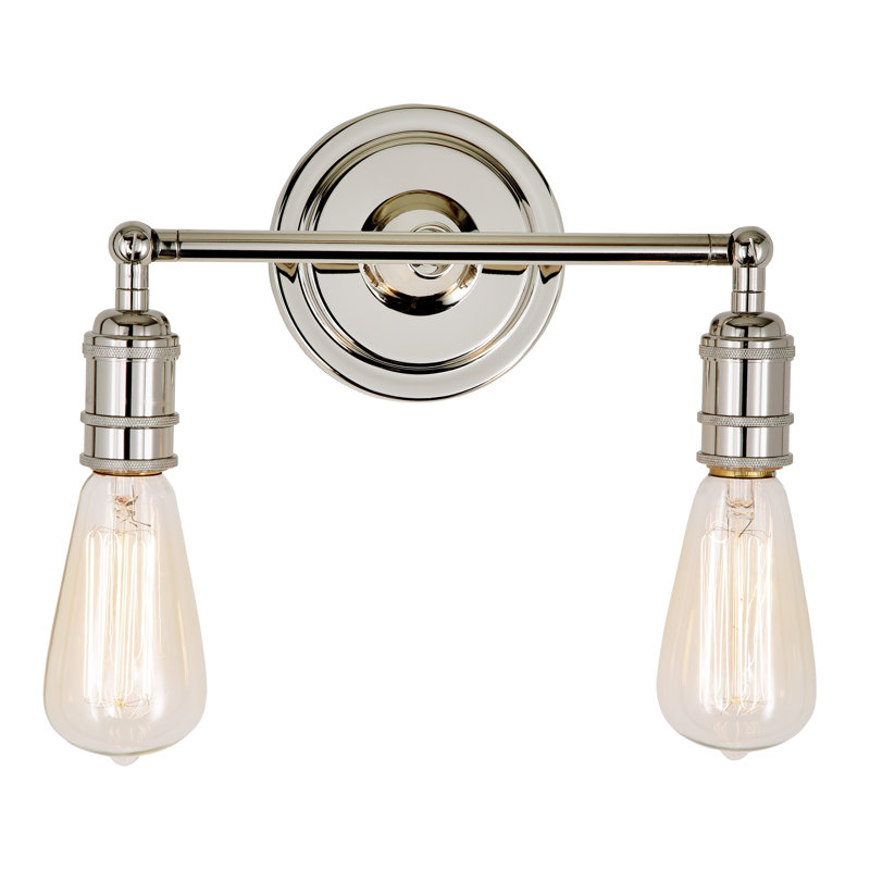 Brasfield Armed Sconce, Polished Nickel