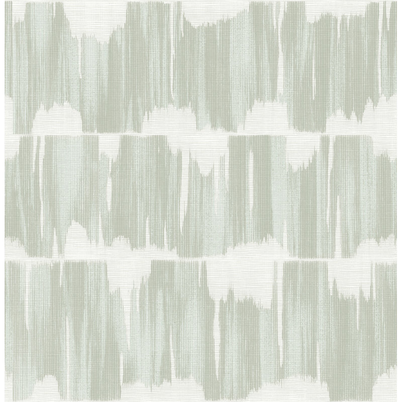 Papier peint Serendipity Sterling Shibori, Vert
