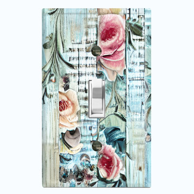 Plaque murale murale en bois rose