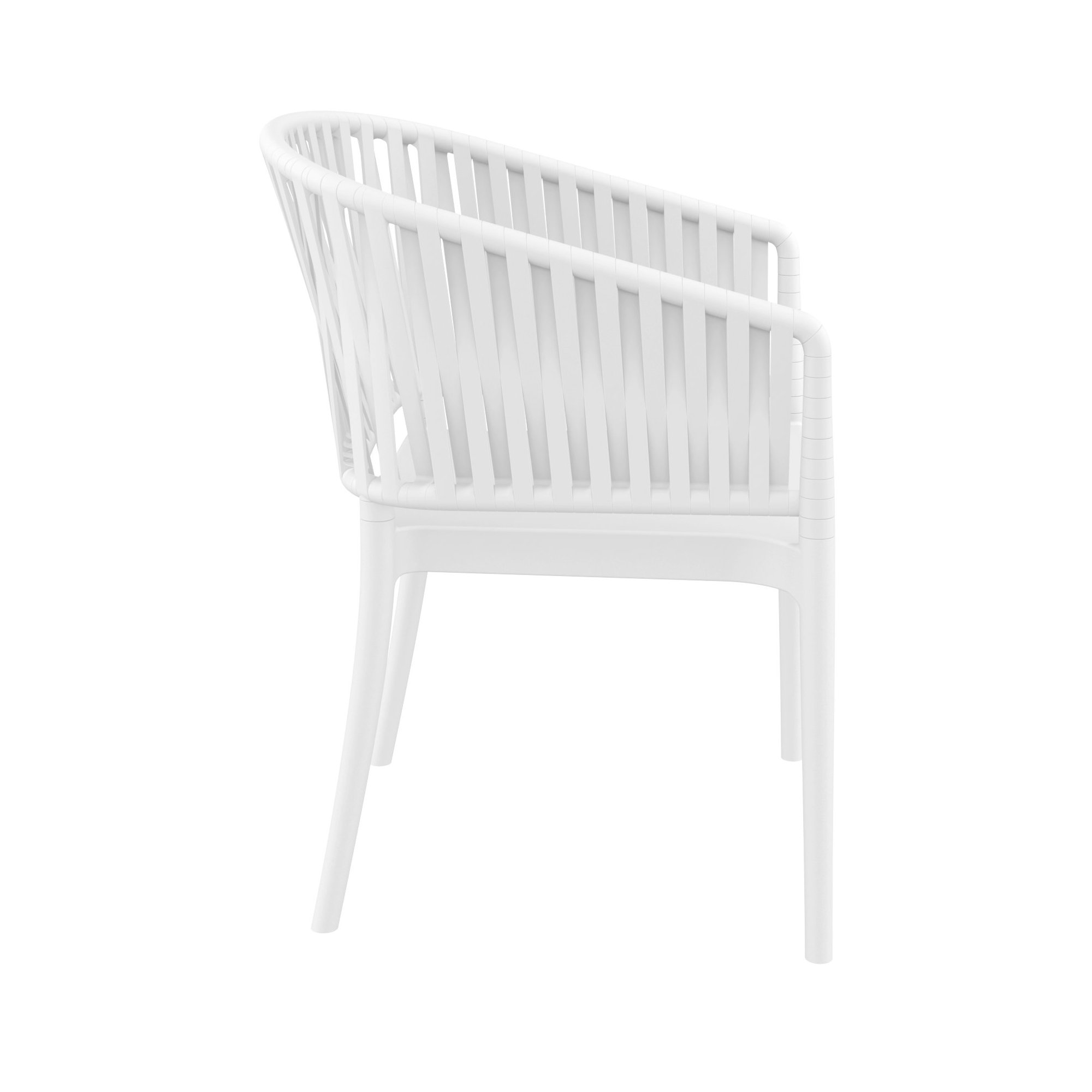 Newport Outdoor Stacking Dining Armchair, White