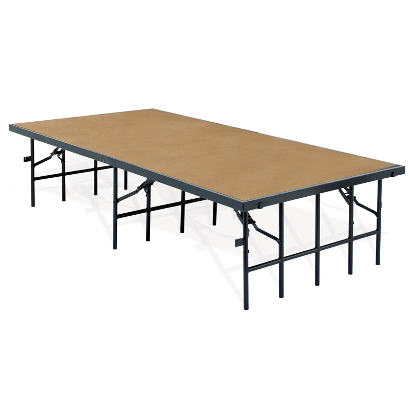 96'' L Hardboard Surface Stage, 16" H x 48" W
