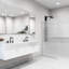 Paroi de douche fixe sans cadre de l 34 po x H 74 po avec verre de 3/8 po Zenith-49482413