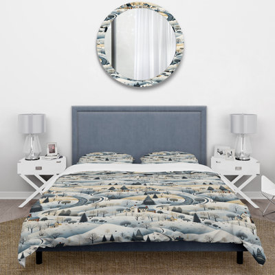Hiver, paysage scandinave I, literie