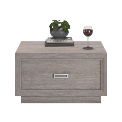 Coffee Table With Elegant Design, Medium Gray Finish