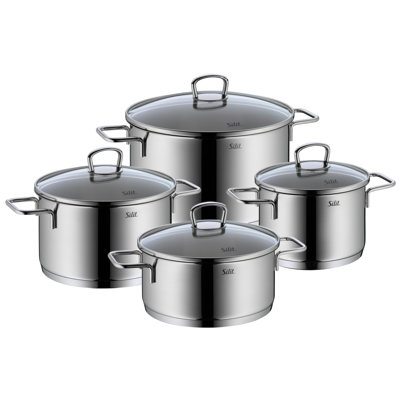 3 Piece Pot Set with Lids