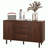 Storage Wood Console Table with 3 Drawers