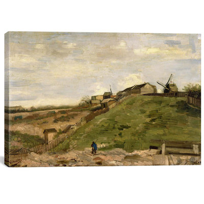 «De Heuvel van Montmartre Met Steengroeve (the Hill of Montmartre with Quarry)» par Vincent Van Gogh, reproduction d'art sur toile tendue