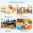 6 Pack Colorful School Plastic Stackable Stools, Portable Backless Stool For Classroom , School Home Office-120890301-126131323