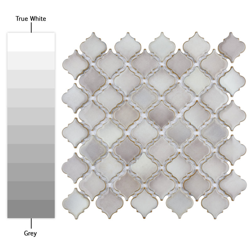 Hudson Tangier 2" x 2" Porcelain Grid Mosaic Wall & Floor Tile, Dove