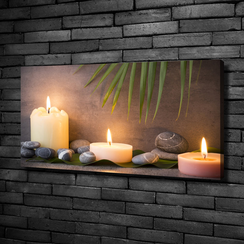Burning Candles - Wrapped Canvas Print