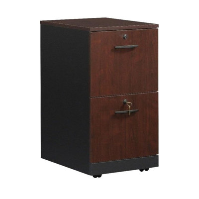 Lockable Vertical Cherry Engineered Wood Filing Cabinet