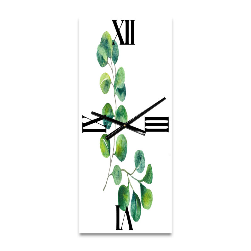 Horloge murale Eucalyptus Branches II, Grand