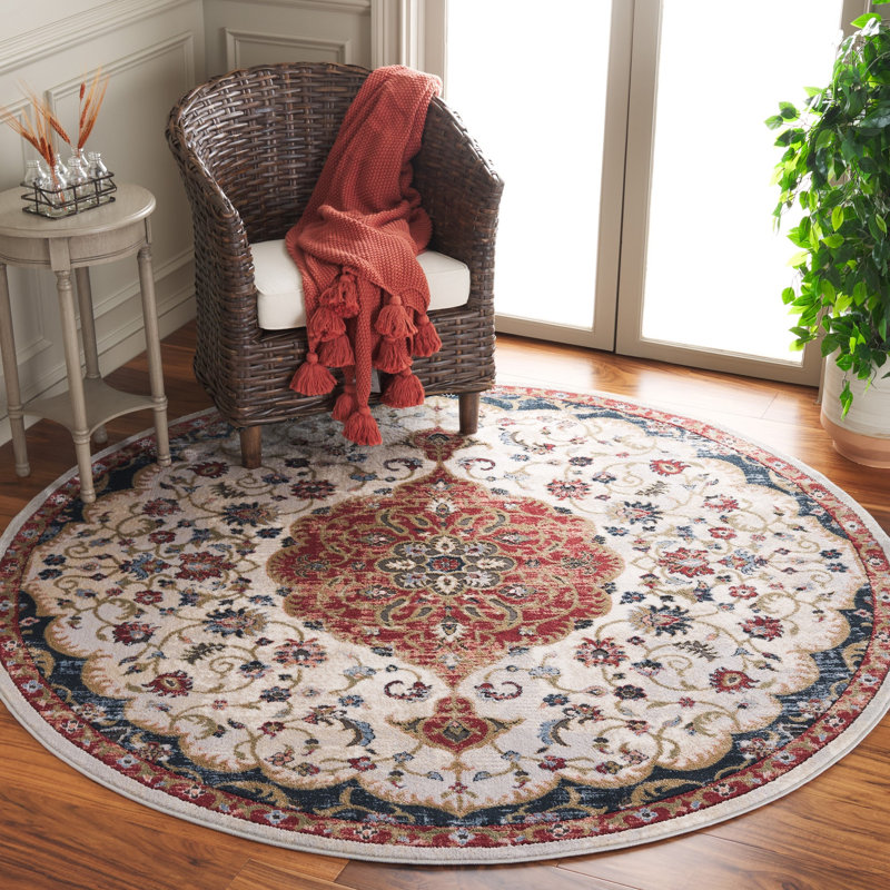 Jard Performance Oriental Rug, Round 6'7"