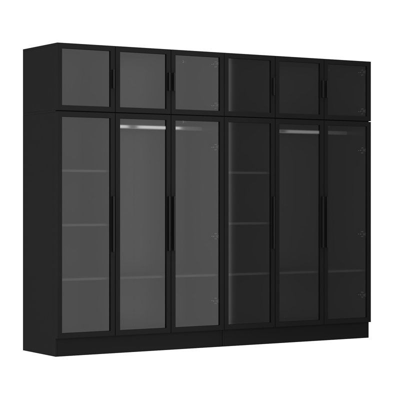 Armoire 94,5 po Pritt, Noir