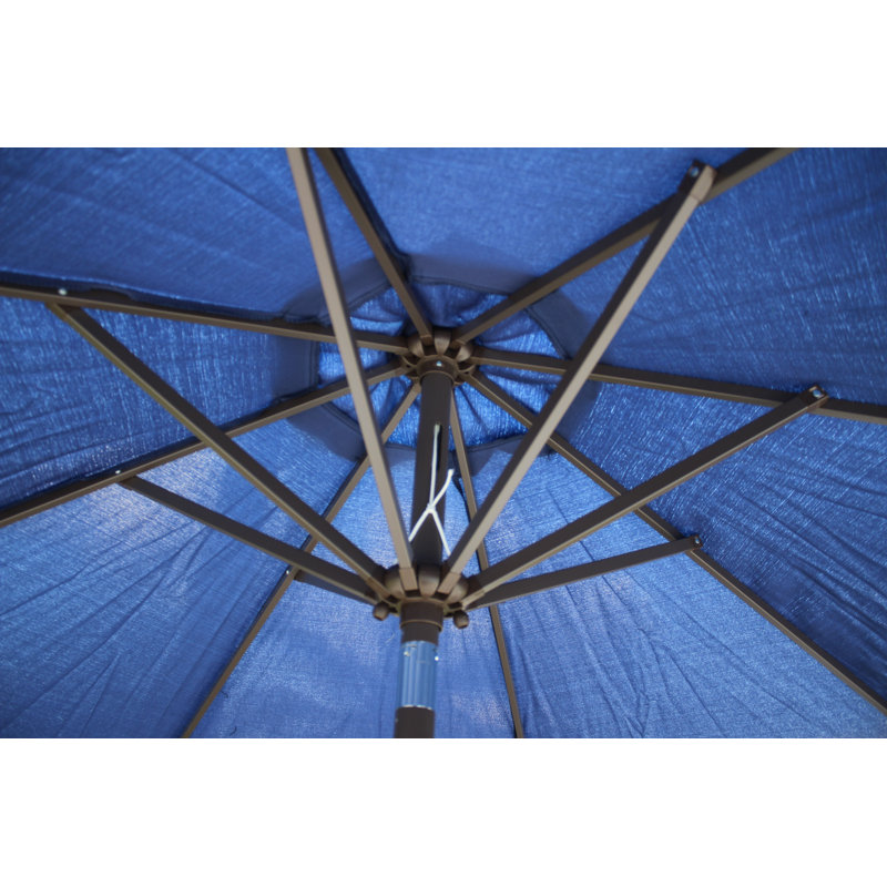 Parasol de marché 9 pi Vanderpool, Bleu marine