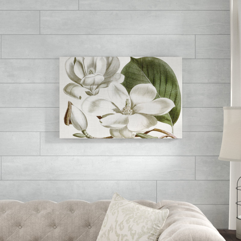 «Curtis Magnolia I», peinture sur toile, H 20 po x l 30 po