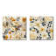 Lunaire - Ensemble de 2 collages carrés botaniques abstraits-101849239-101849241