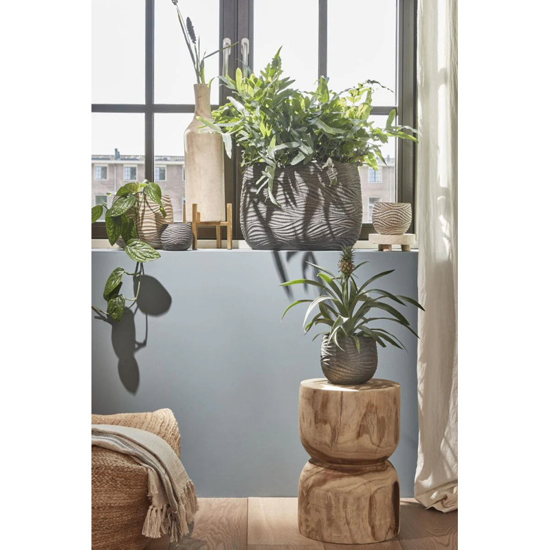 Shidler Ceramic Pot Planter, Brown