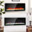 50 Inch Recessed Ultra Thin Tempered Glass Front Wall Mounted Electric Fireplace With Remote And Multi Color Flame & Emberbed, LED Light Heater-1641120385