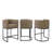 26" Upholstered Metal Barrel Counter Bar Stool-340202074-341230626
