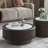 Marble Pattern Round Coffee Table-260090693