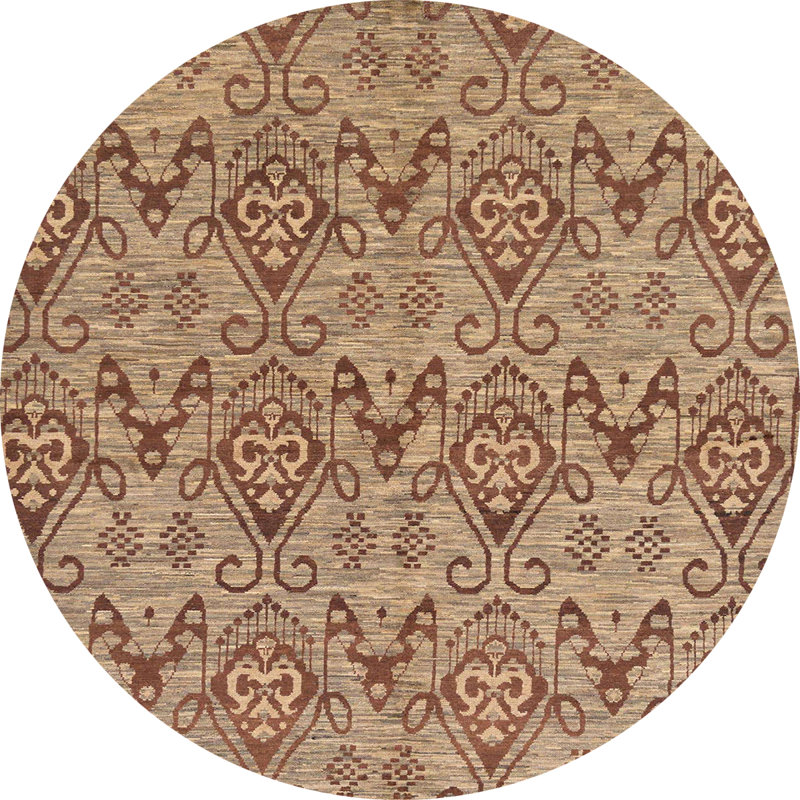 Abstract Indoor Rug, Round 6'