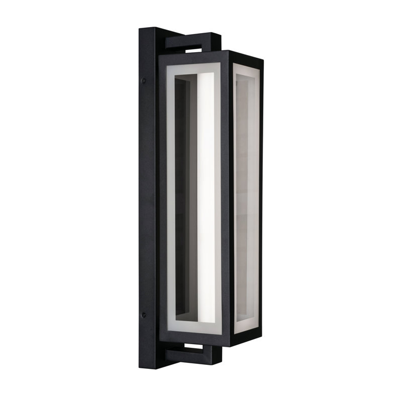 Applique murale en aluminium Nataniela, H 24 po x l 5,50 po x P 7,50 po, 26