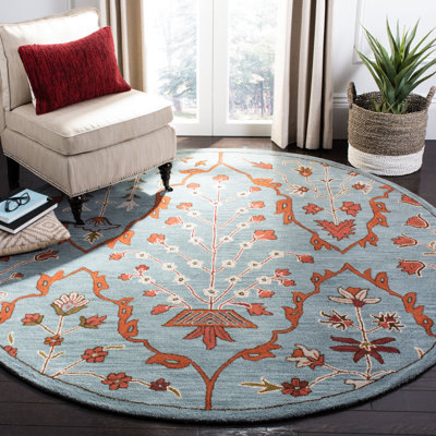 Tapis floral en laine Kouerga Wyndham