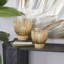 Porte-bougie en métal crème 2 pièces Cosmoliving By Cosmopolitan
