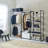 Wood and Metal Walk-in Closet-239539236