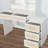 43.2'' Wide Vanity Set with Stool and Mirror