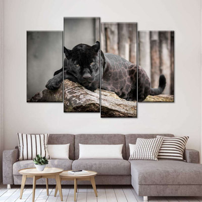 " Lounging Black Panther " 4 - Pieces