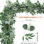 Faux guirlandes de verdure Eucalyptus argenté artificiel