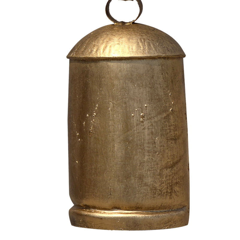 Zaira Iron Cow Bells Set Antique Gold Rustic Decor Set of 3