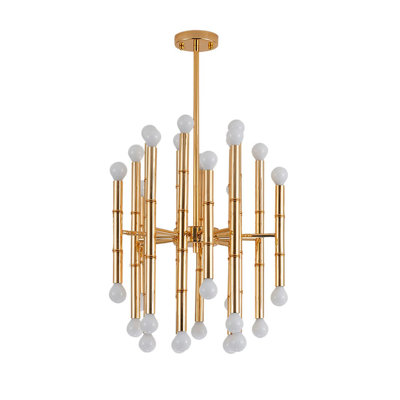 Lustre linéaire moderne 30 lumières spoutnik Olivas