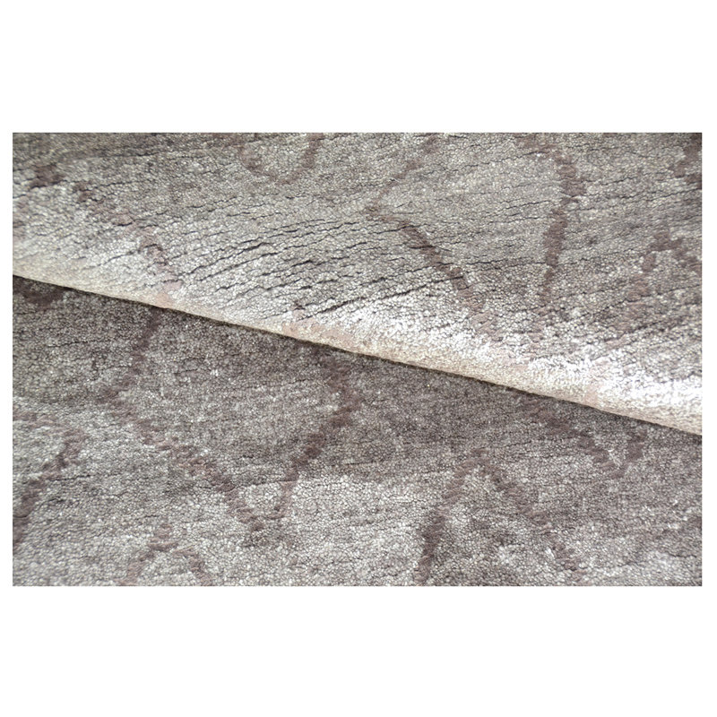 Silk Geometric Area Rug, Runner 2'6" x 10'