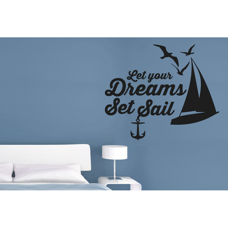 Nautical & Beach Wall Decal, Medium, Black