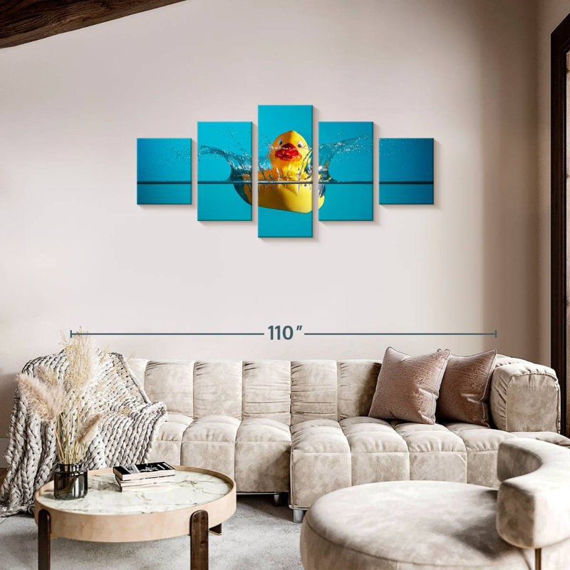 Rubber Duck, 34" H x 74" W
