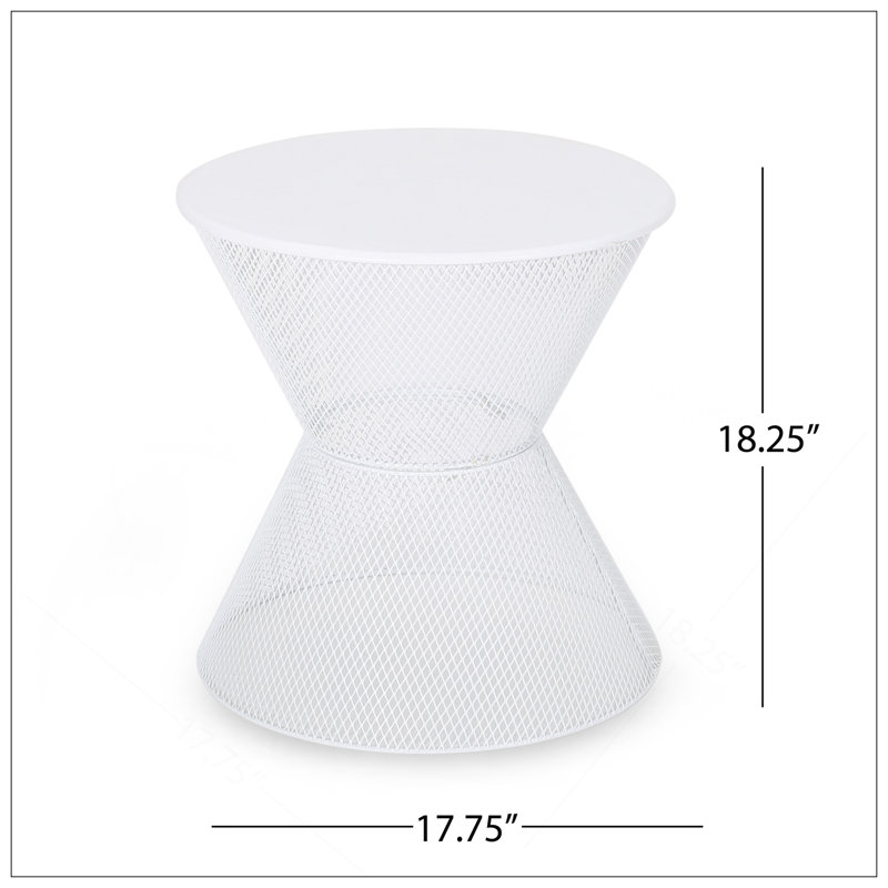 Table d'appoint NEVada, Blanc mat