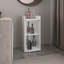 Armoire de bar Theba, deux portes, tablette ouverte et conception compacte, rangement de bar moderne, blanc-130033808