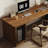 Dark Walnut Rectangular Solid Wood Writing desk-744259560