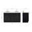 Chevron 61 Inch Double Rectangle Vanity Bathroom Vanity with Pure White Quartz Countertop 1.5 Inch in Black-109106930-109106931