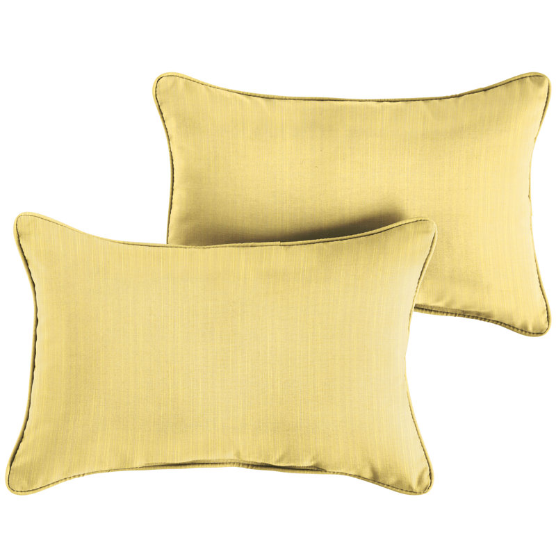 Alarise Striped Outdoor Reversible, Sand, 13" H x 20" W, Solid Color