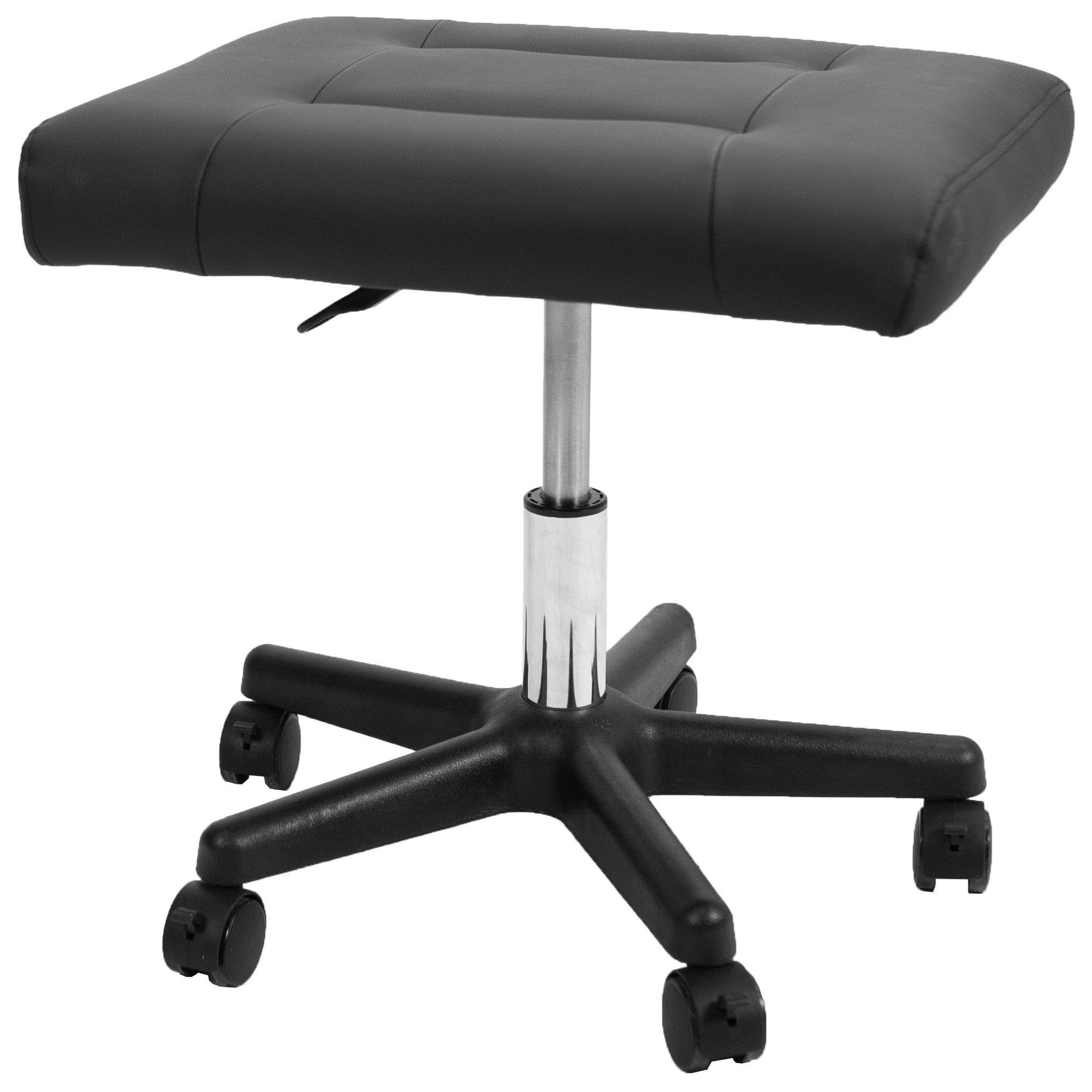Office Footrest Under Desk Footstool Rollers Plastic 5 Height
