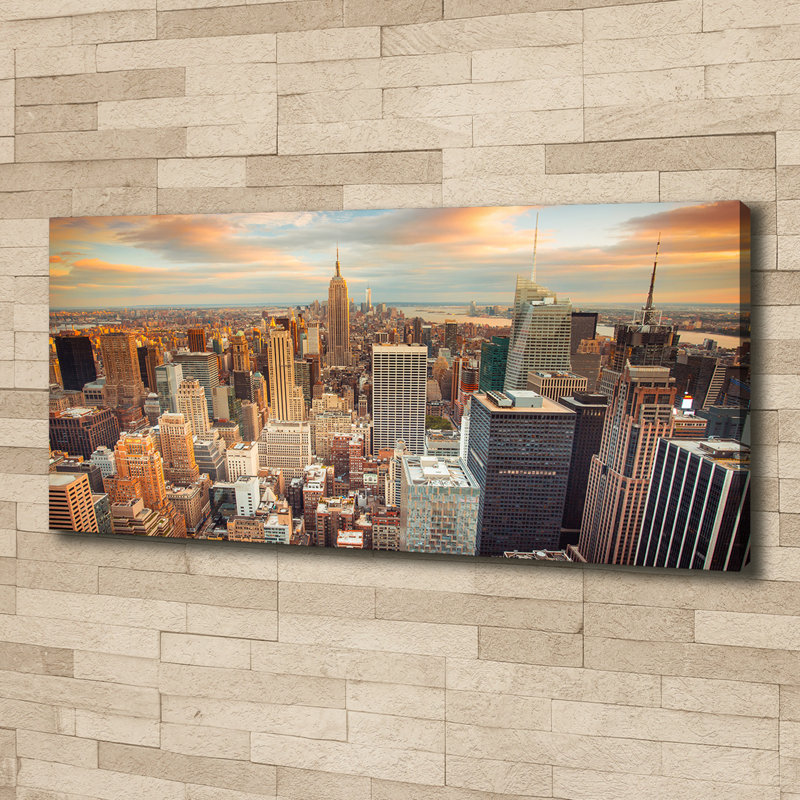 New York Bird Flight - Print, Canvas, 70cm H x 140cm W x 2cm D